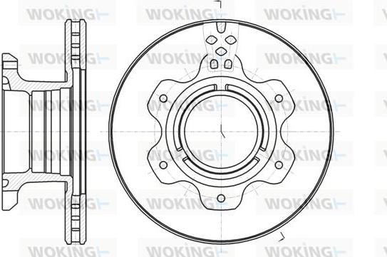 Woking D61191.10 - Тормозной диск avtokuzovplus.com.ua