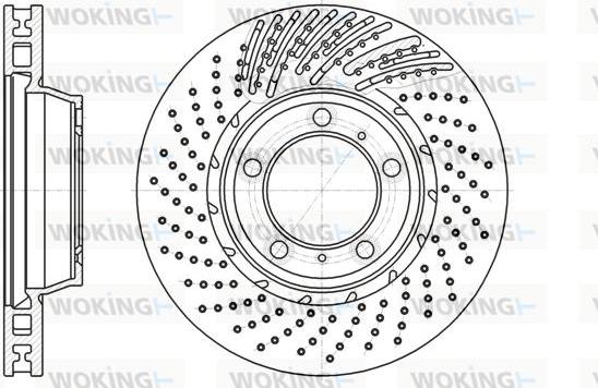 Woking D61196.11 - Гальмівний диск autocars.com.ua