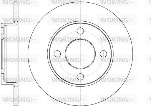 Woking D6120.00 - Тормозной диск avtokuzovplus.com.ua