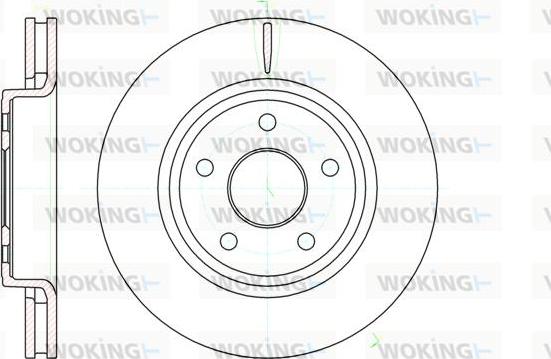 Woking D61210.10 - Гальмівний диск autocars.com.ua