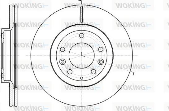 Woking D61215.10 - Гальмівний диск autocars.com.ua