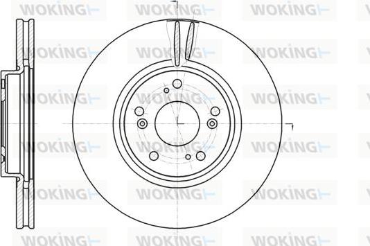 Woking D61218.10 - Гальмівний диск autocars.com.ua