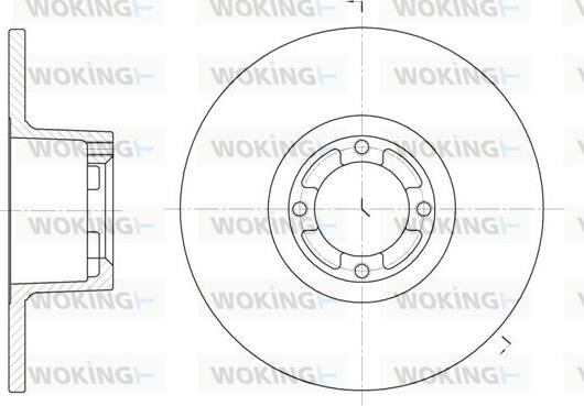 Woking D61219.00 - Гальмівний диск autocars.com.ua