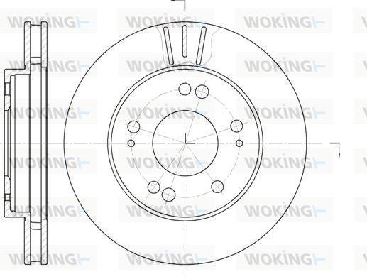 Woking D61220.10 - Тормозной диск autodnr.net