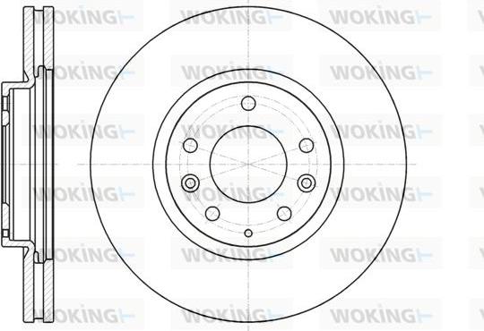 Woking D61236.10 - Гальмівний диск autocars.com.ua