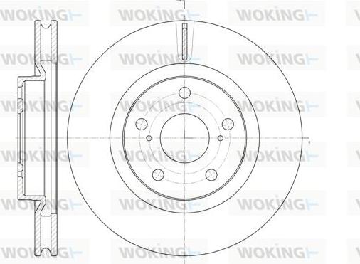 Woking D61259.10 - Гальмівний диск autocars.com.ua