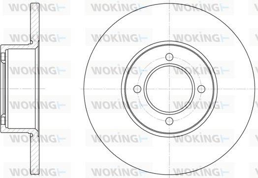 Woking D6127.00 - Гальмівний диск autocars.com.ua