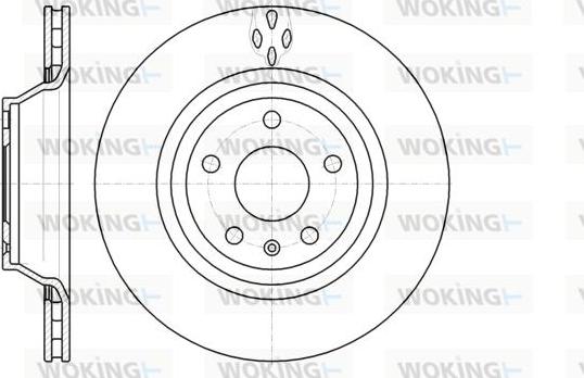 Woking D61281.10 - Тормозной диск avtokuzovplus.com.ua