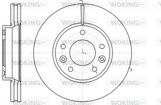 Woking D61294.10 - Тормозной диск avtokuzovplus.com.ua