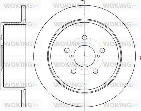 Woking D61300.00 - Тормозной диск autodnr.net