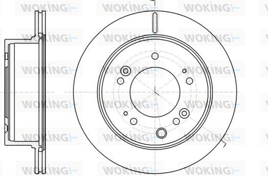 Woking D61306.10 - Тормозной диск avtokuzovplus.com.ua