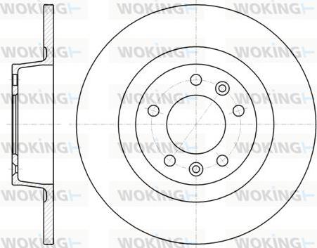 Woking D61312.00 - Тормозной диск avtokuzovplus.com.ua