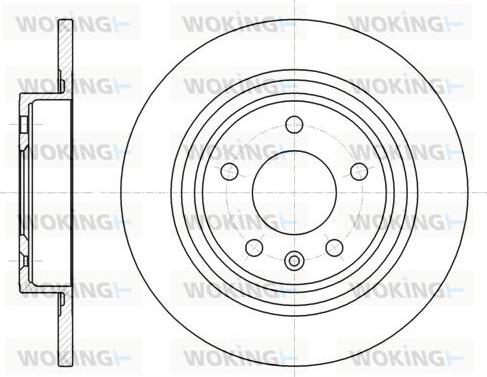 Woking D61315.00 - Тормозной диск avtokuzovplus.com.ua