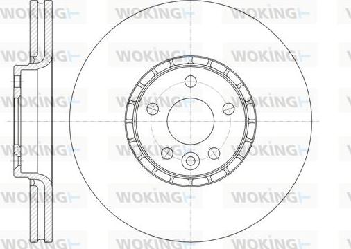 Woking D61319.10 - Гальмівний диск autocars.com.ua