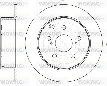 Woking D61324.00 - Тормозной диск avtokuzovplus.com.ua