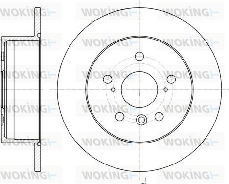 Woking D61327.00 - Гальмівний диск autocars.com.ua