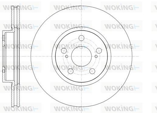 Woking D61330.10 - Гальмівний диск autocars.com.ua