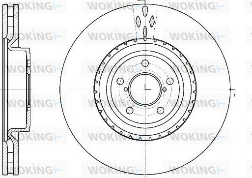 Woking D61341.10 - Тормозной диск autodnr.net