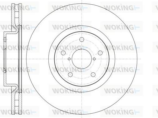 Woking D61342.10 - Тормозной диск avtokuzovplus.com.ua