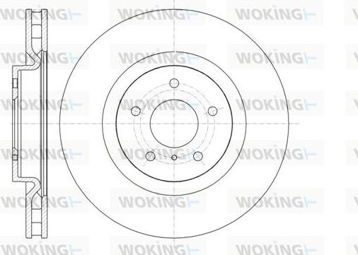 Woking D61347.10 - Гальмівний диск autocars.com.ua