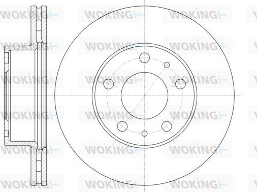 Woking D61351.10 - Гальмівний диск autocars.com.ua