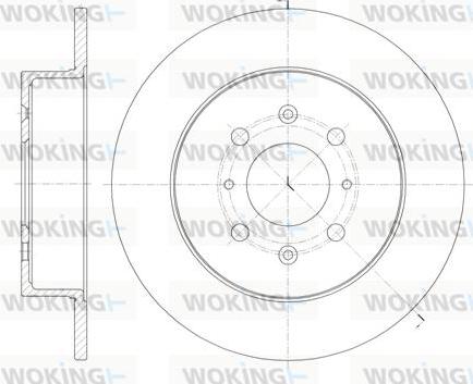 Woking D61352.00 - Гальмівний диск autocars.com.ua