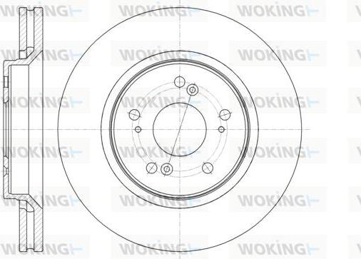 Woking D61358.10 - Гальмівний диск autocars.com.ua