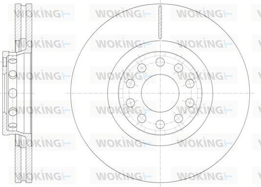 Woking D61362.10 - Тормозной диск avtokuzovplus.com.ua