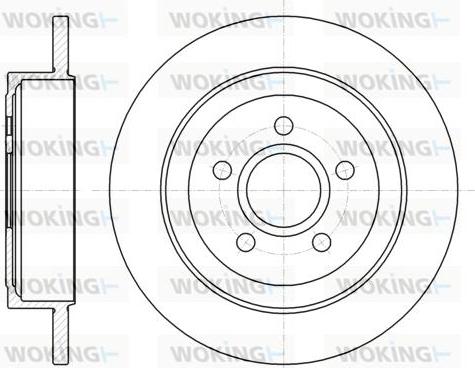 Woking D61364.00 - Тормозной диск autodnr.net