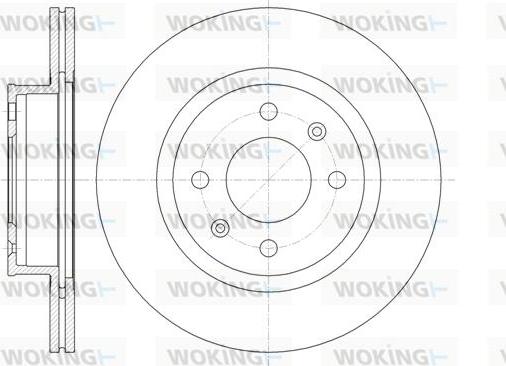 Woking D61365.10 - Гальмівний диск autocars.com.ua