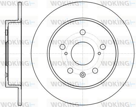 Woking D61372.00 - Тормозной диск avtokuzovplus.com.ua