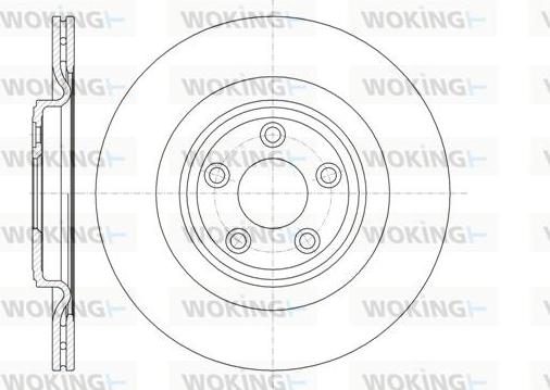 Woking D61375.10 - Гальмівний диск autocars.com.ua