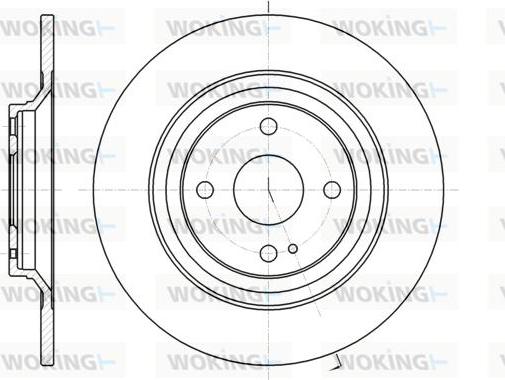 Woking D61379.00 - Гальмівний диск autocars.com.ua