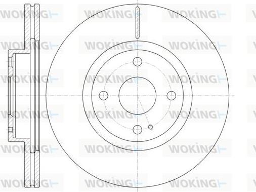 Woking D61380.10 - Тормозной диск autodnr.net