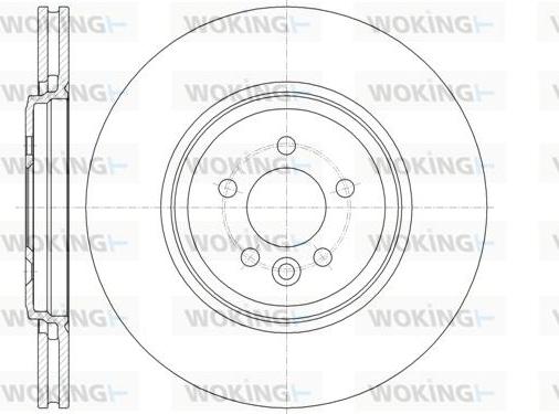 Woking D61382.10 - Гальмівний диск autocars.com.ua