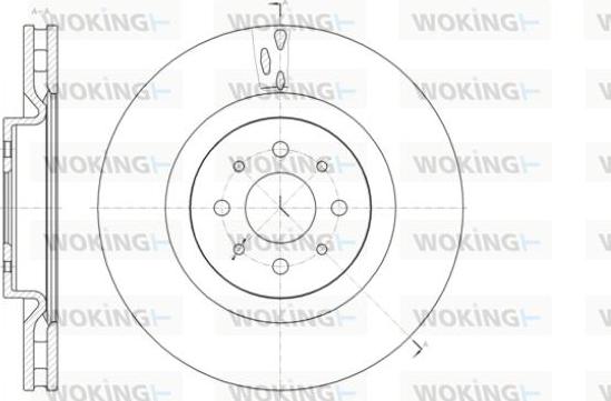 Woking D61391.10 - Тормозной диск avtokuzovplus.com.ua