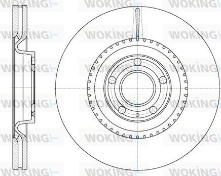 Woking D61392.10 - Тормозной диск avtokuzovplus.com.ua