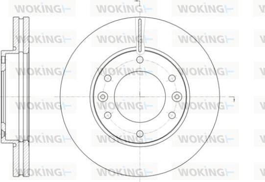 Woking D61396.10 - Тормозной диск avtokuzovplus.com.ua