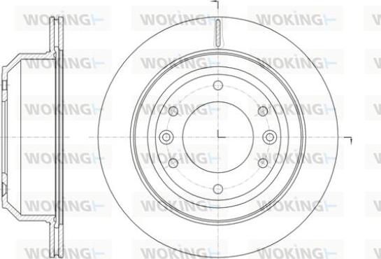 Woking D61397.10 - Тормозной диск avtokuzovplus.com.ua