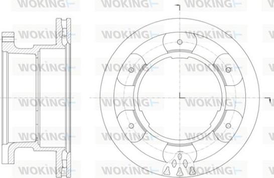 Woking D61400.10 - Гальмівний диск autocars.com.ua