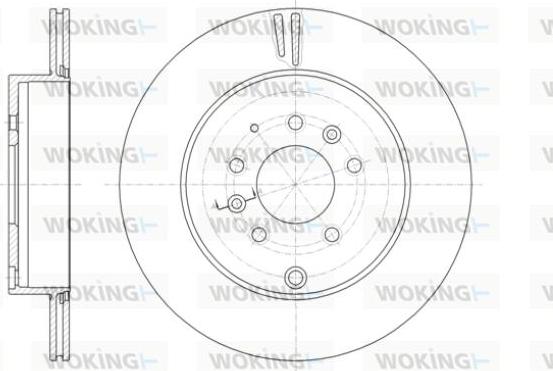 Woking D61402.10 - Гальмівний диск autocars.com.ua