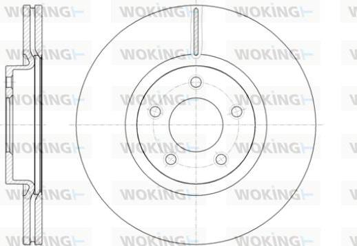 Woking D61403.10 - Гальмівний диск autocars.com.ua