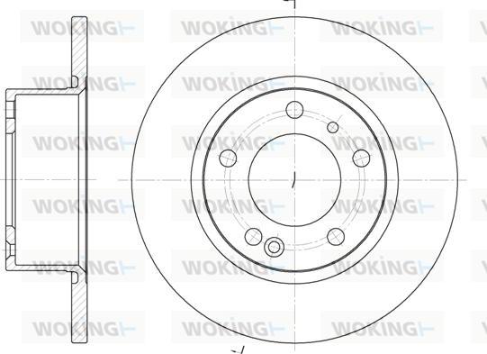 Woking D6141.00 - Тормозной диск avtokuzovplus.com.ua