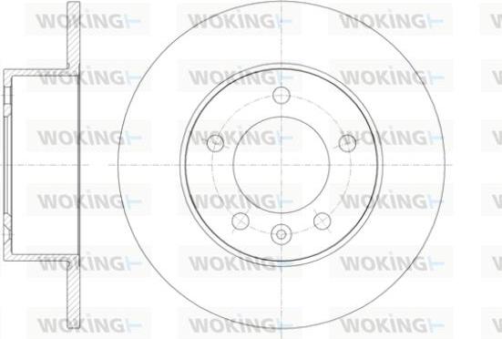 Woking D61412.00 - Гальмівний диск autocars.com.ua