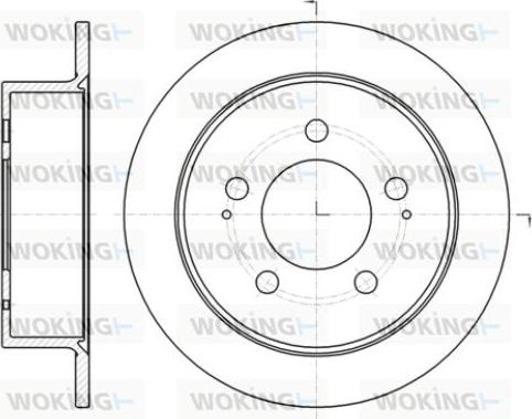 Woking D61414.00 - Тормозной диск autodnr.net