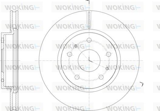 Woking D61423.10 - Тормозной диск avtokuzovplus.com.ua