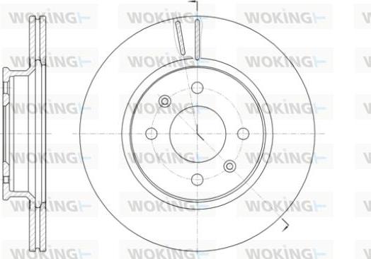 Woking D61424.10 - Тормозной диск autodnr.net