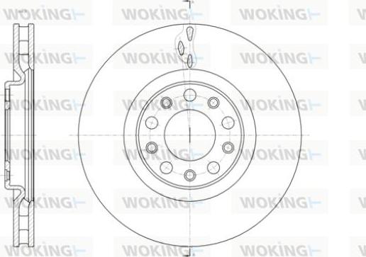 Woking D61427.10 - Тормозной диск avtokuzovplus.com.ua