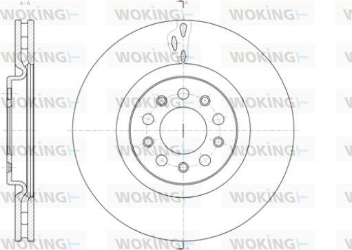 Woking D61429.10 - Тормозной диск avtokuzovplus.com.ua