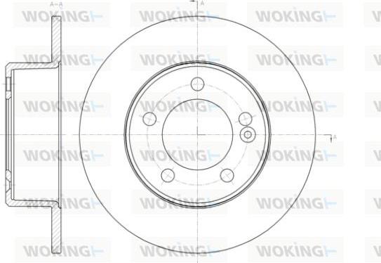 Woking D61433.00 - Гальмівний диск autocars.com.ua